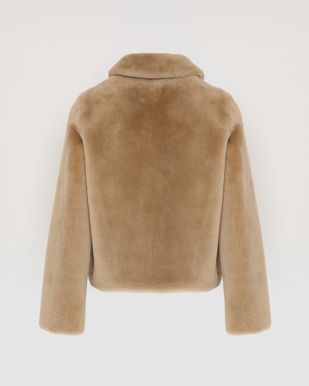 Short jacket in merino lambskin