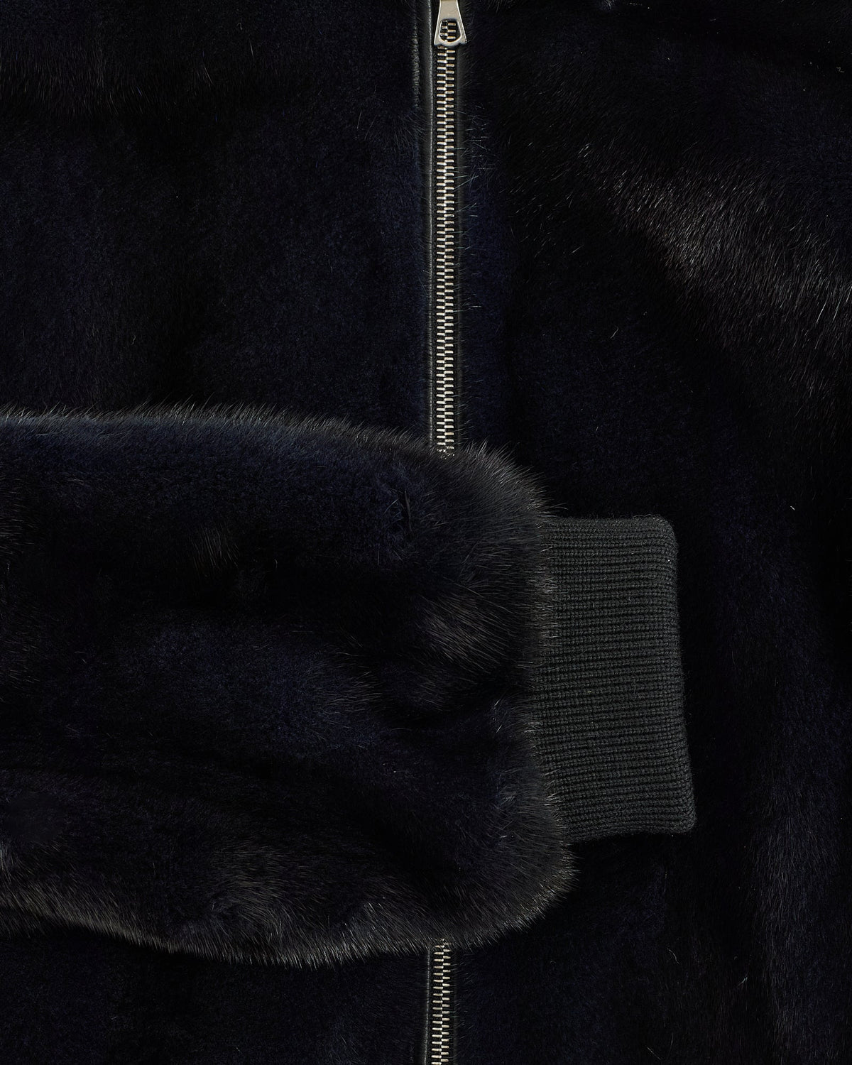 Bombers short mink fur jacket