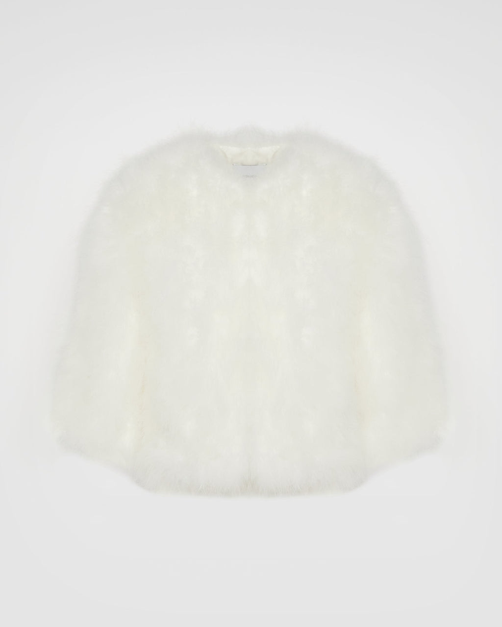 Short feather jacket