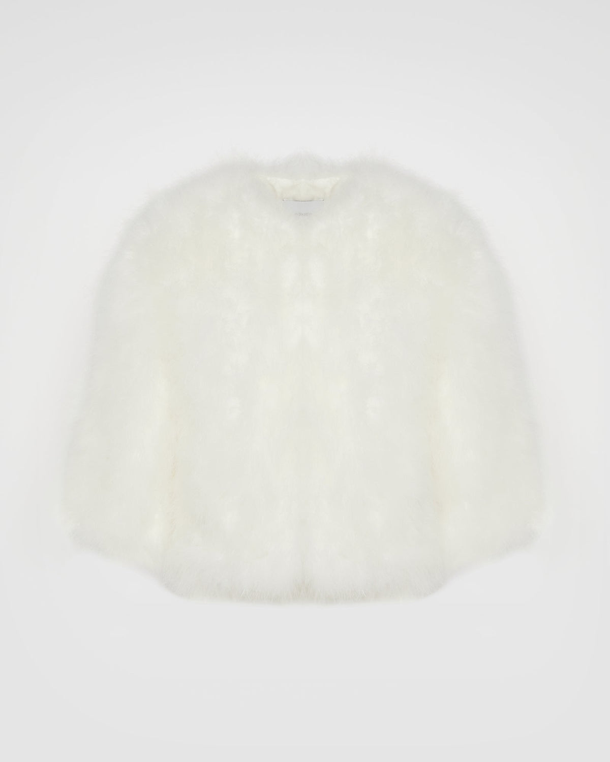Short feather jacket