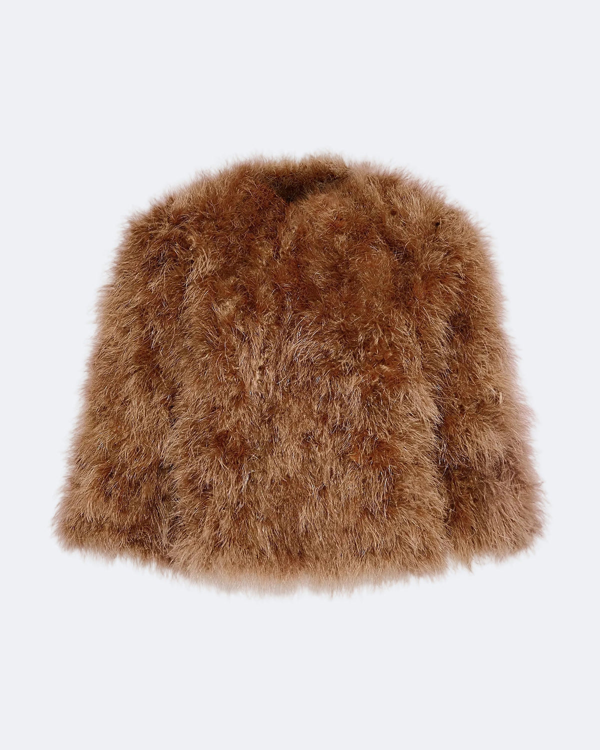 Short feather jacket