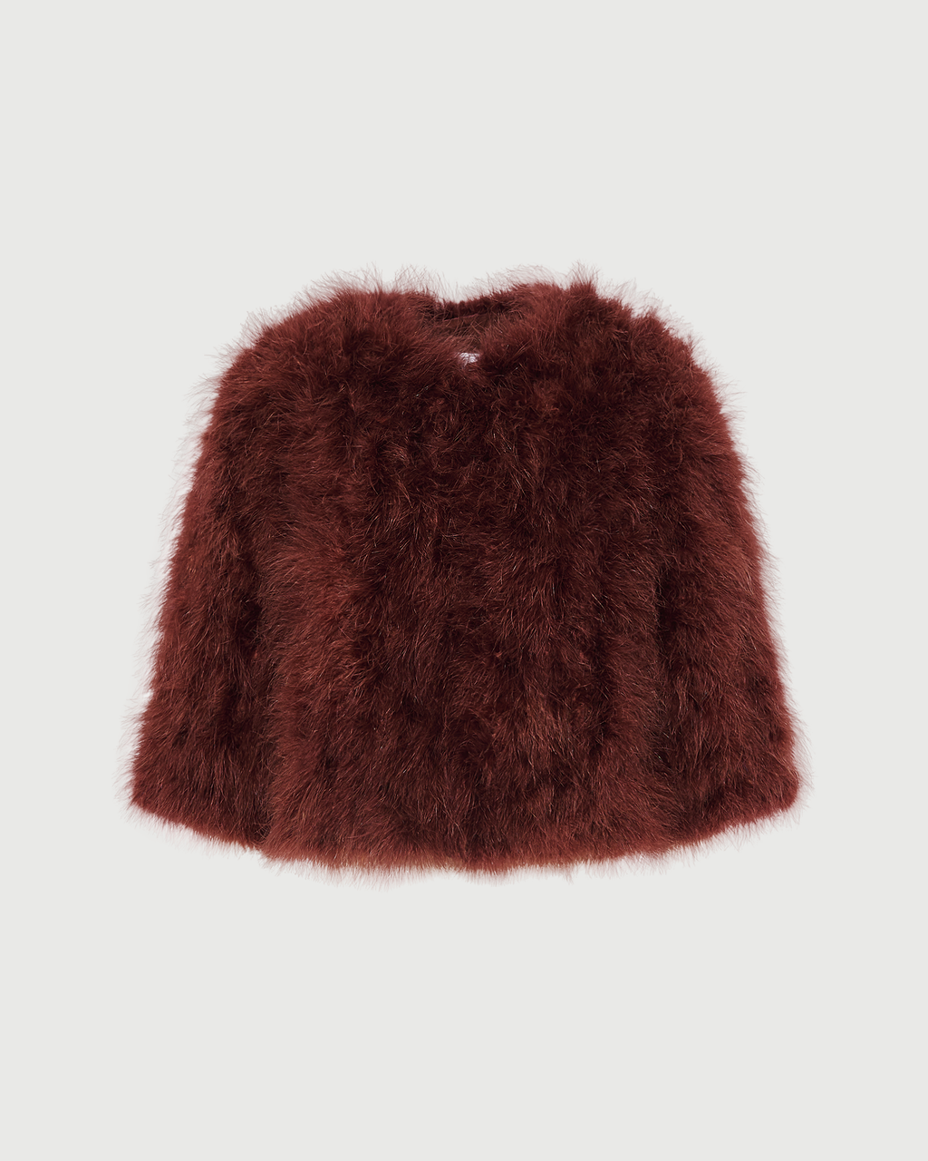 Short feather jacket