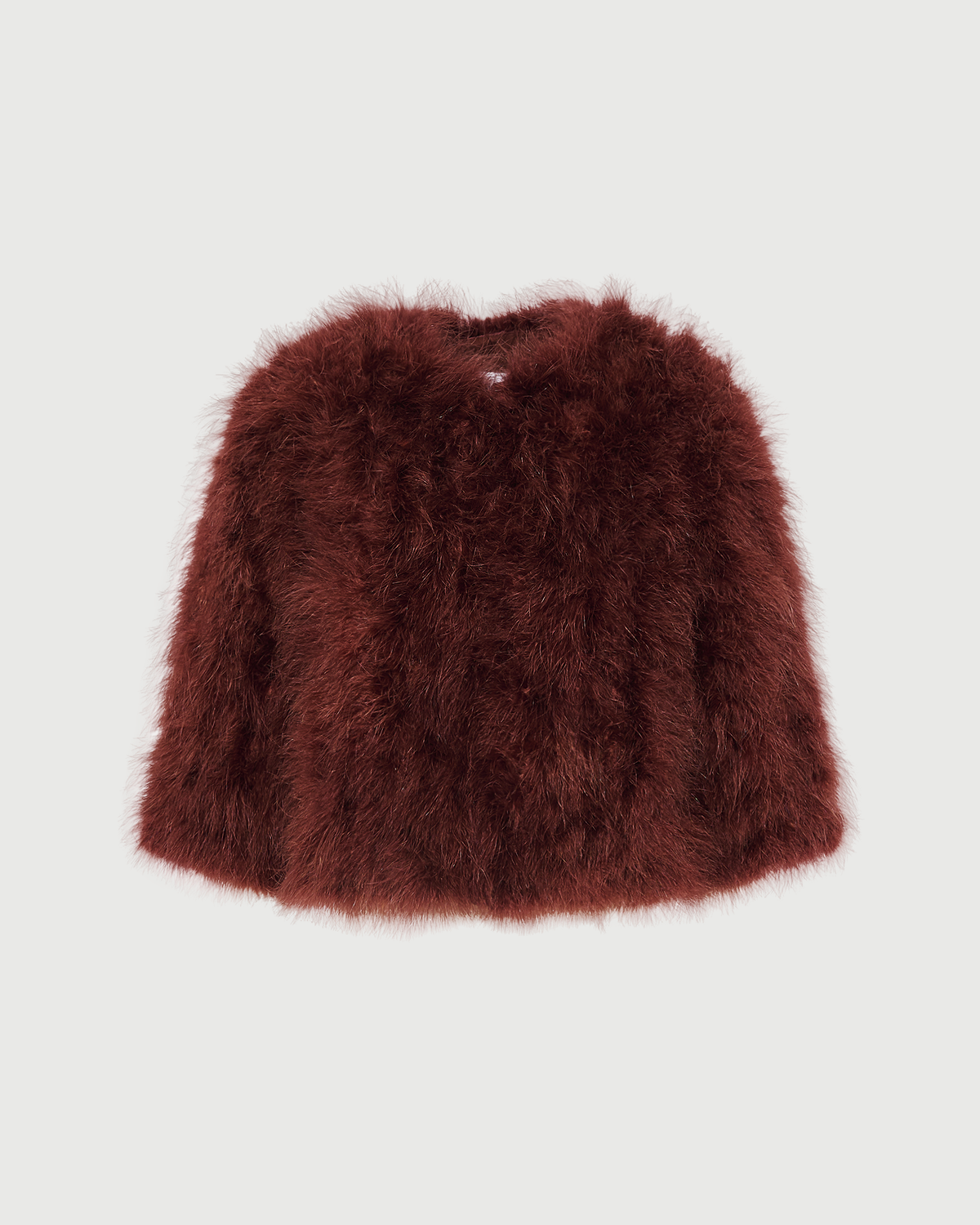 Short feather jacket
