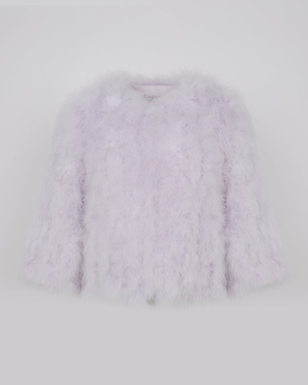 Short feather jacket
