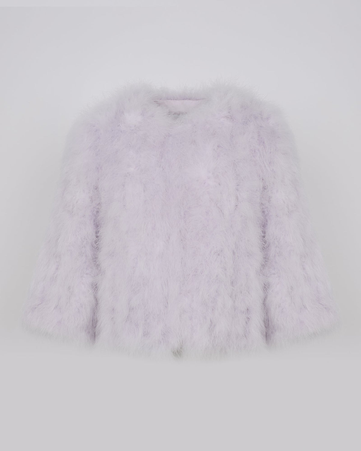 Short feather jacket