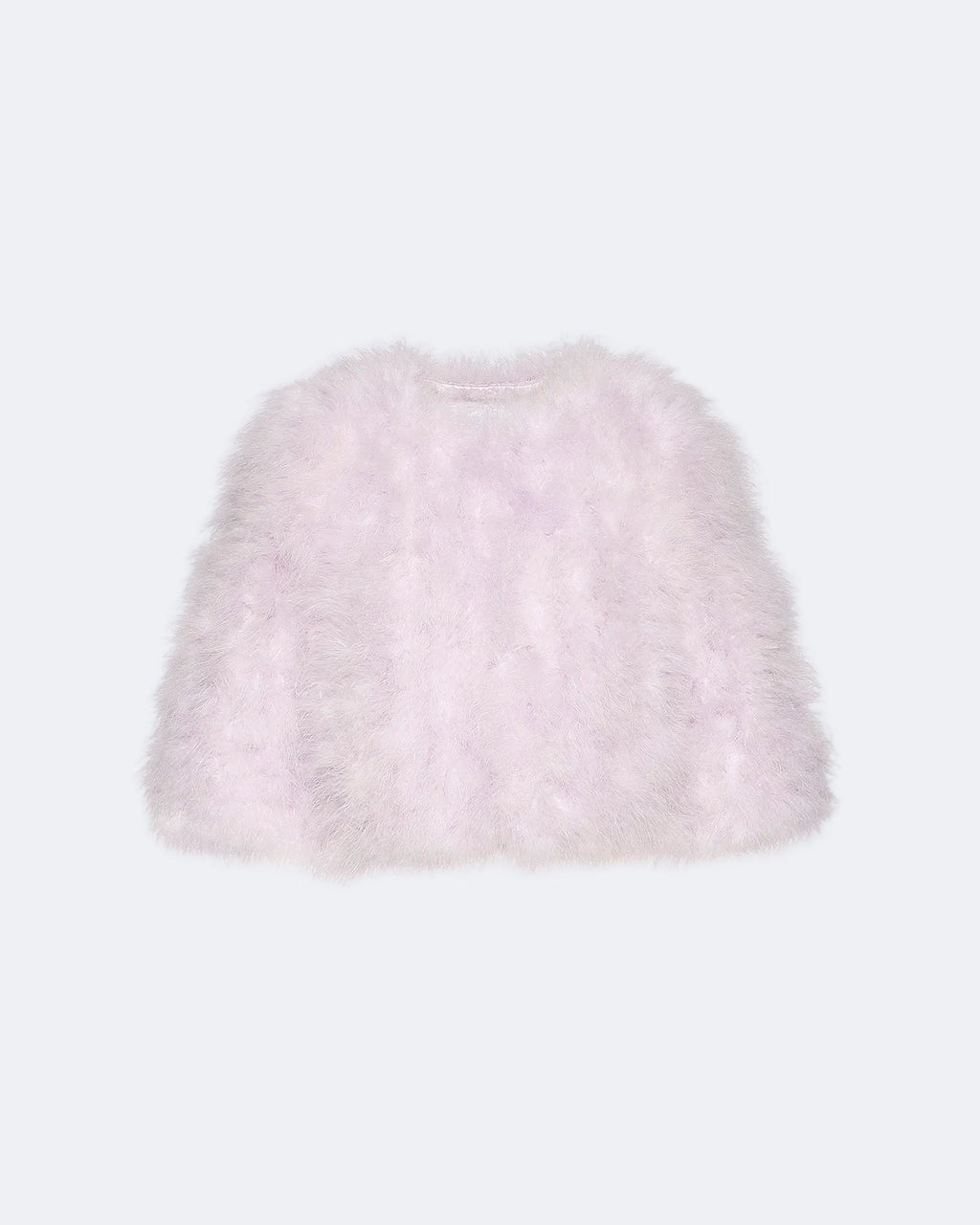 Short feather jacket