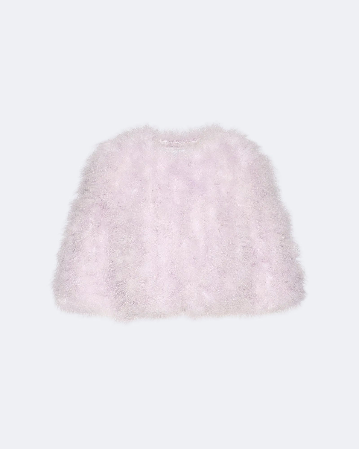 Short feather jacket