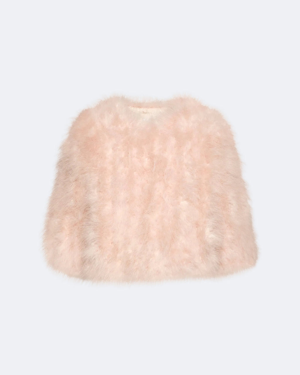 Short feather jacket