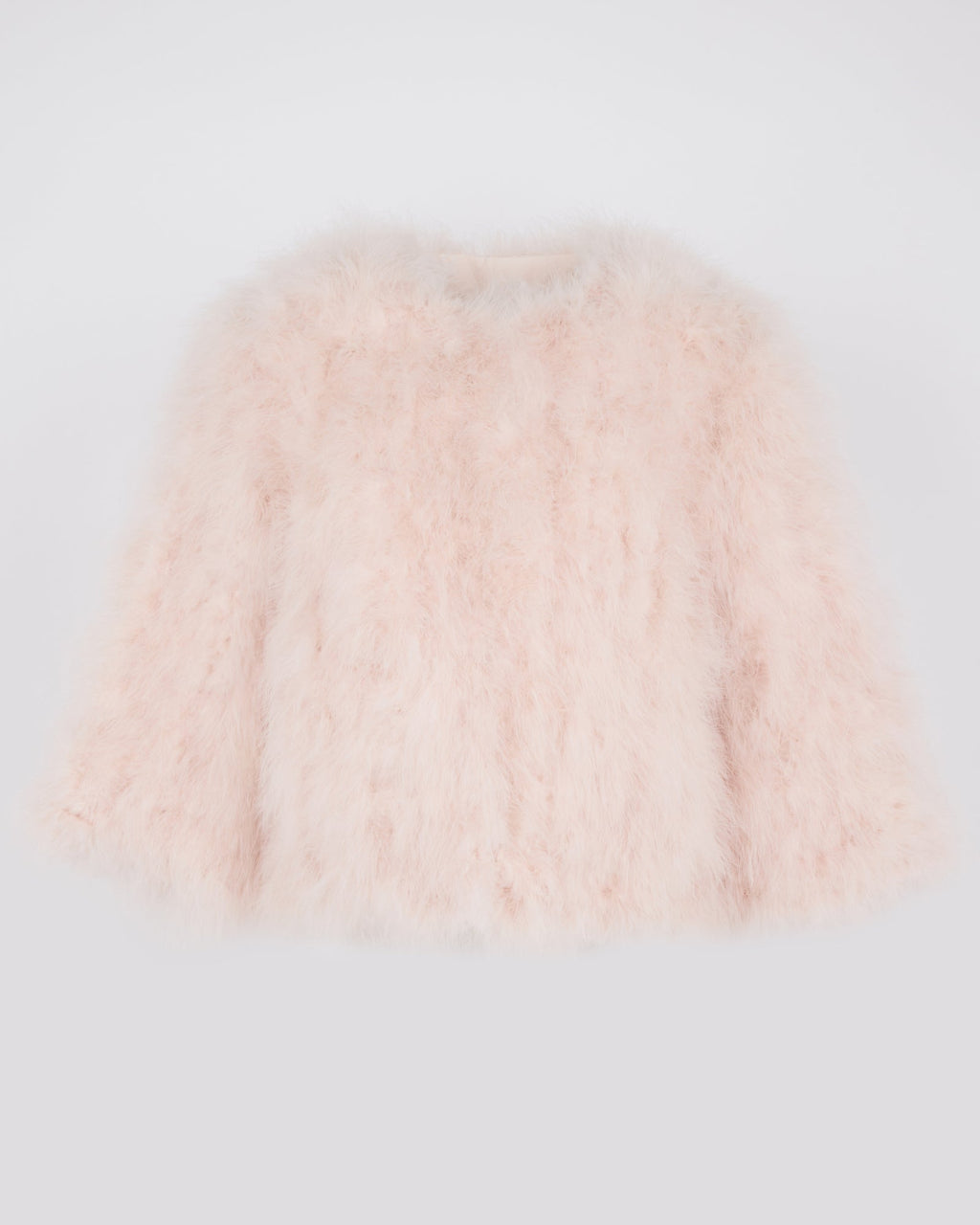 Short feather jacket