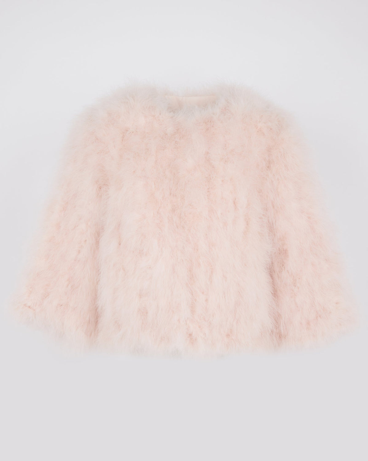 Short feather jacket