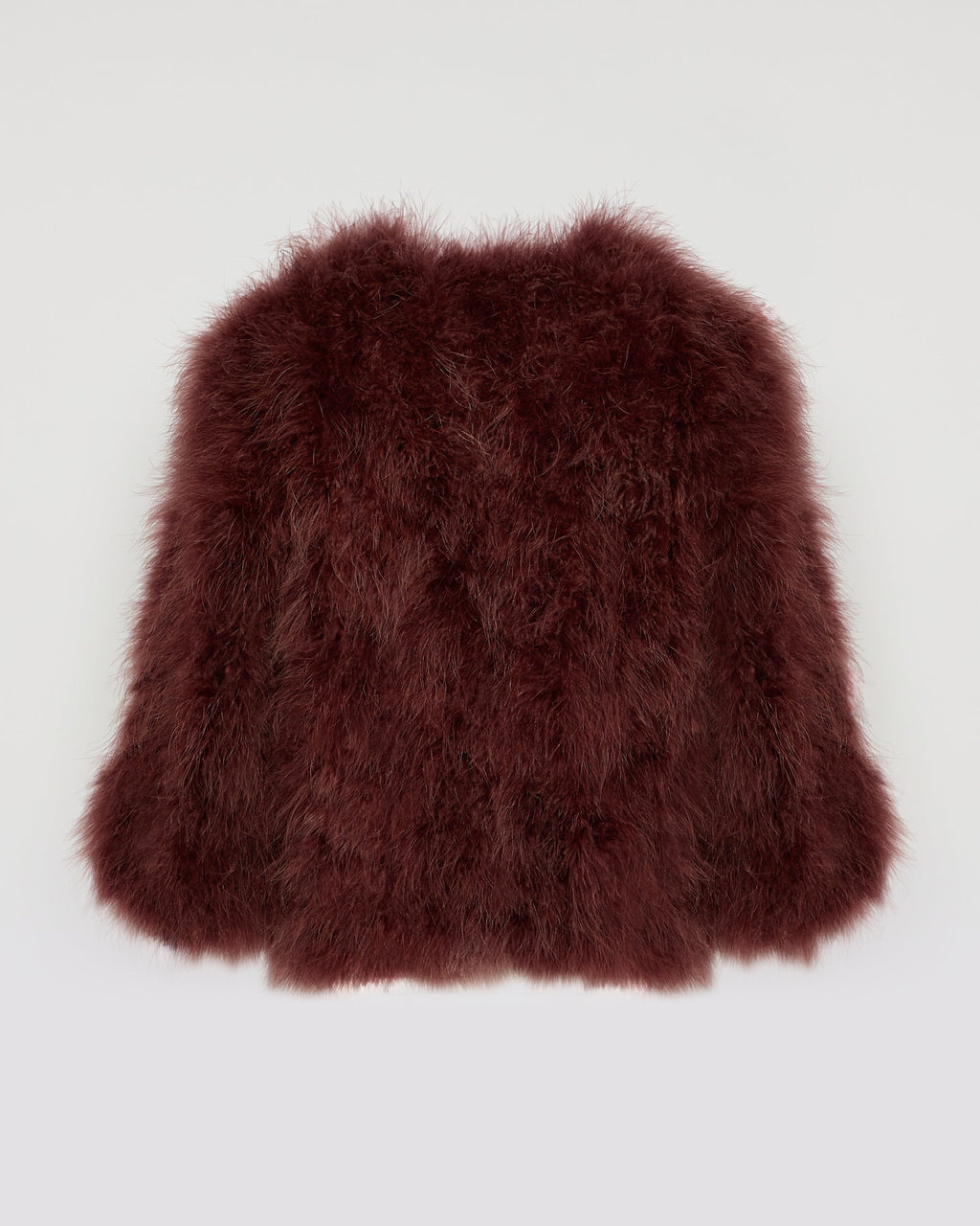 Short feather jacket