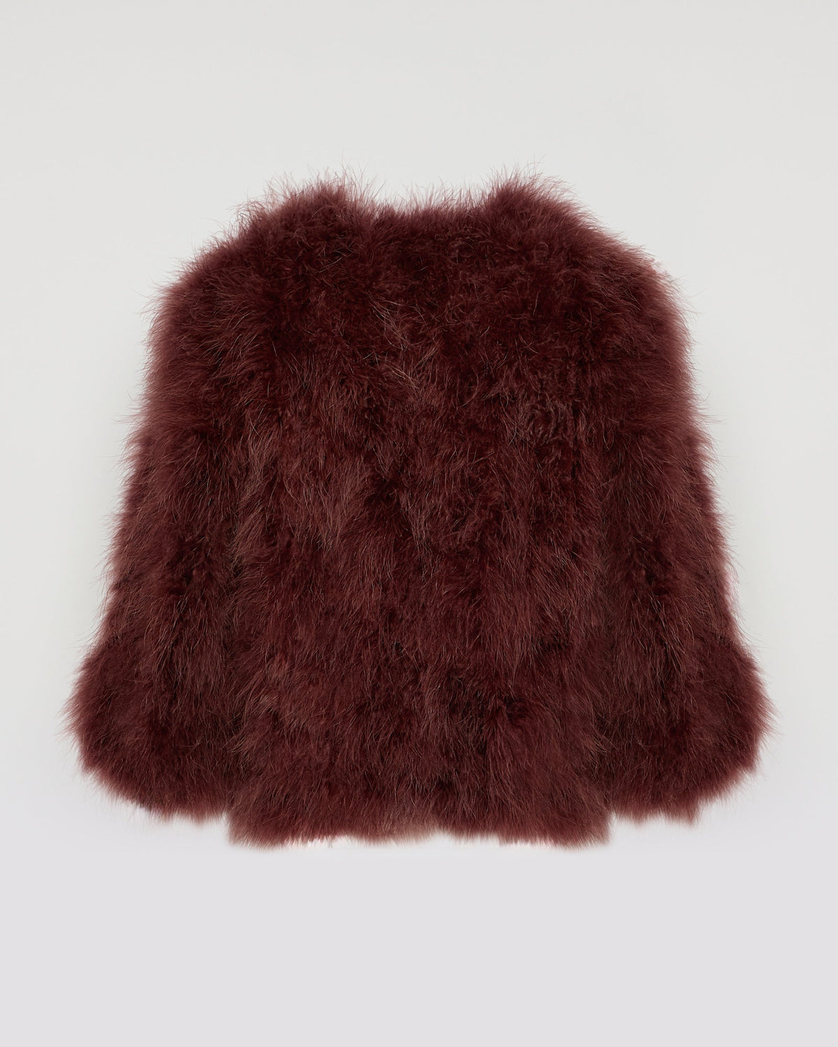 Short feather jacket