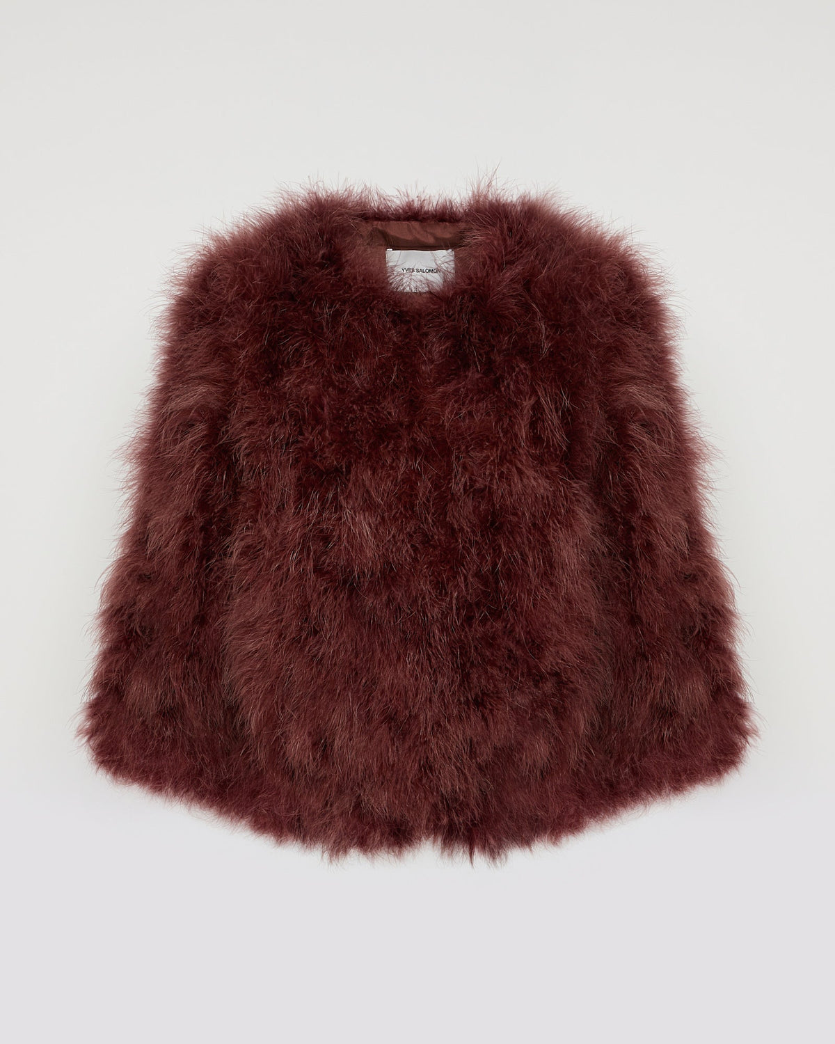 Short feather jacket