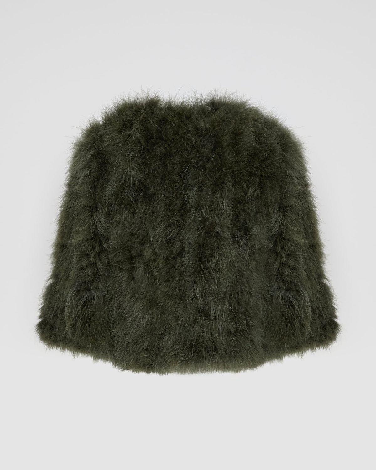 Short feather jacket