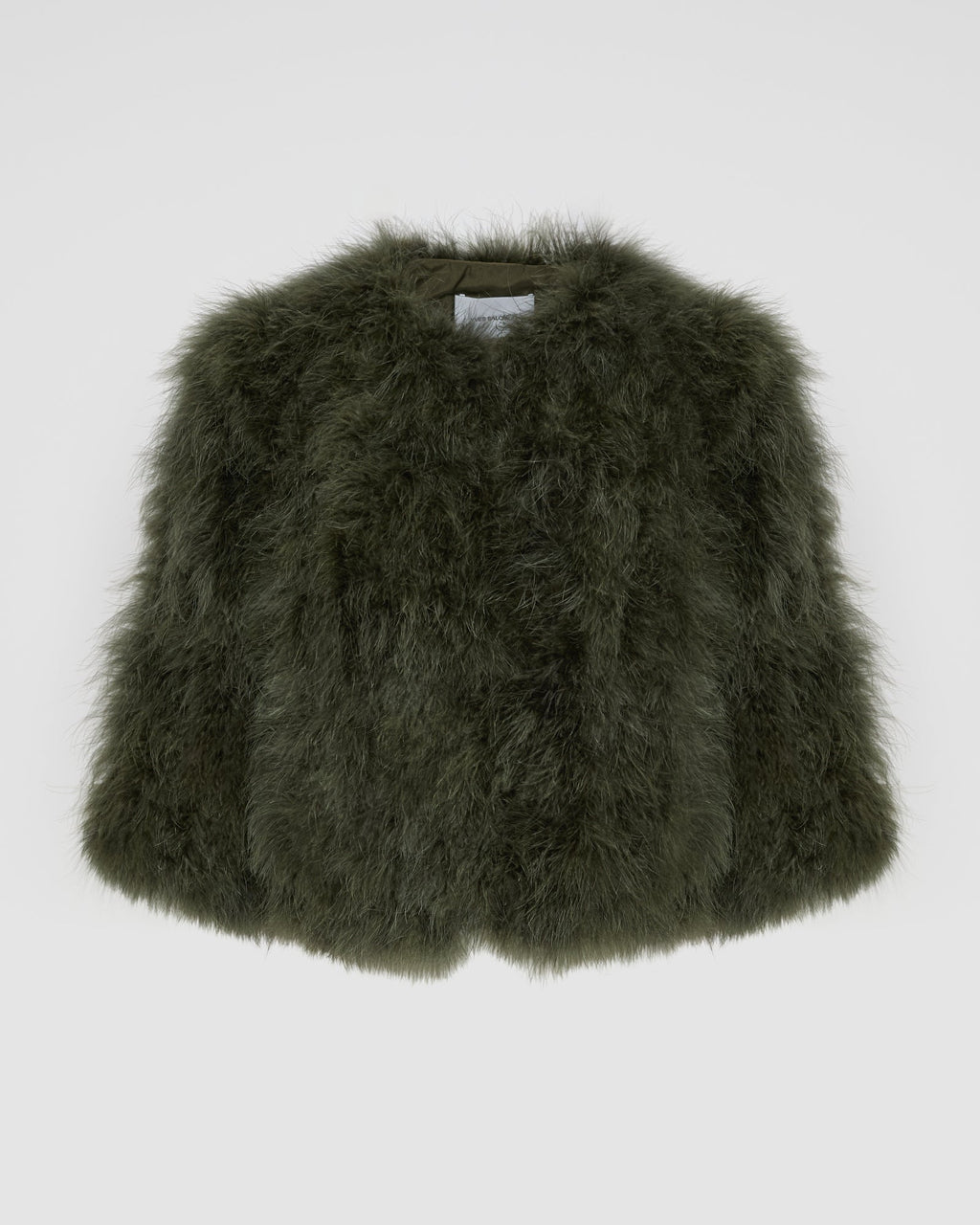 Short feather jacket