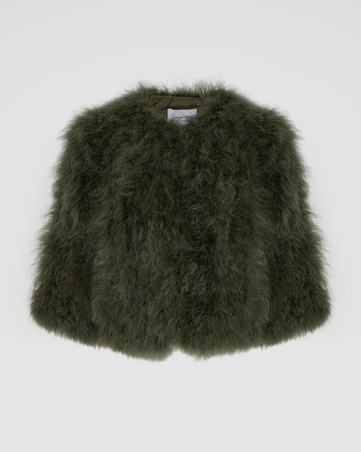 Short feather jacket