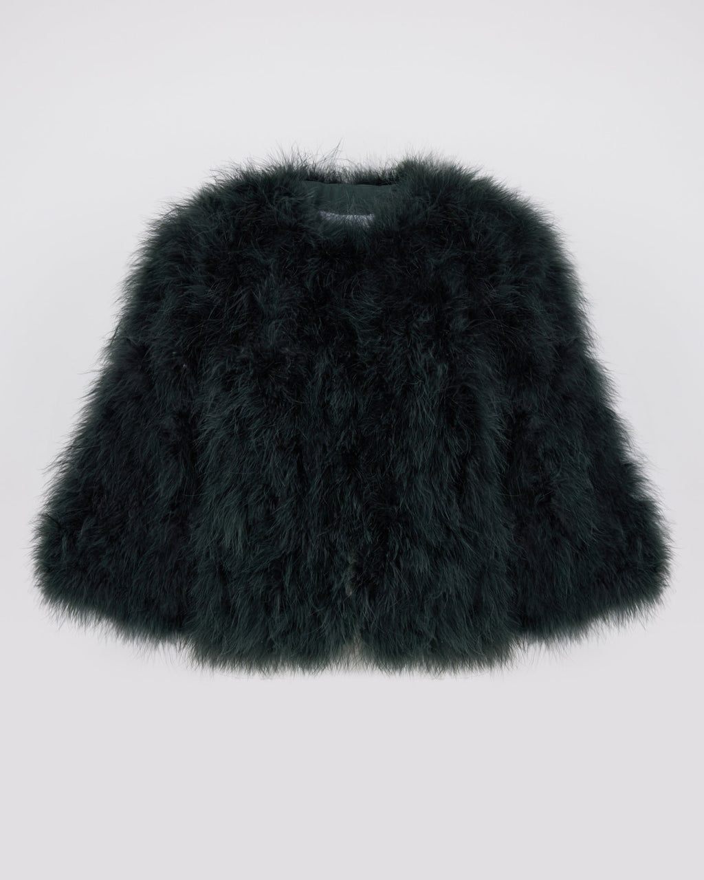 Short feather jacket