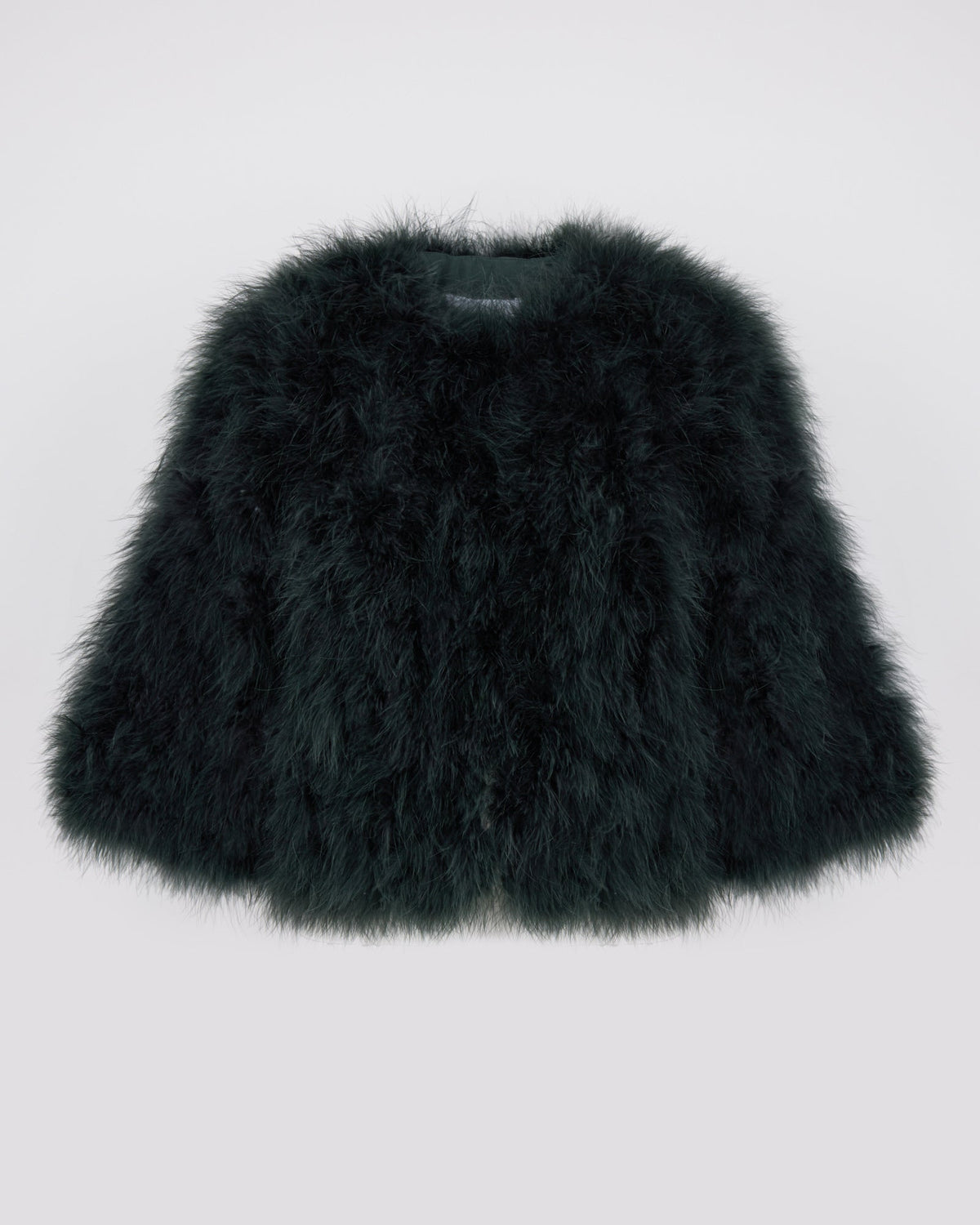 Short feather jacket