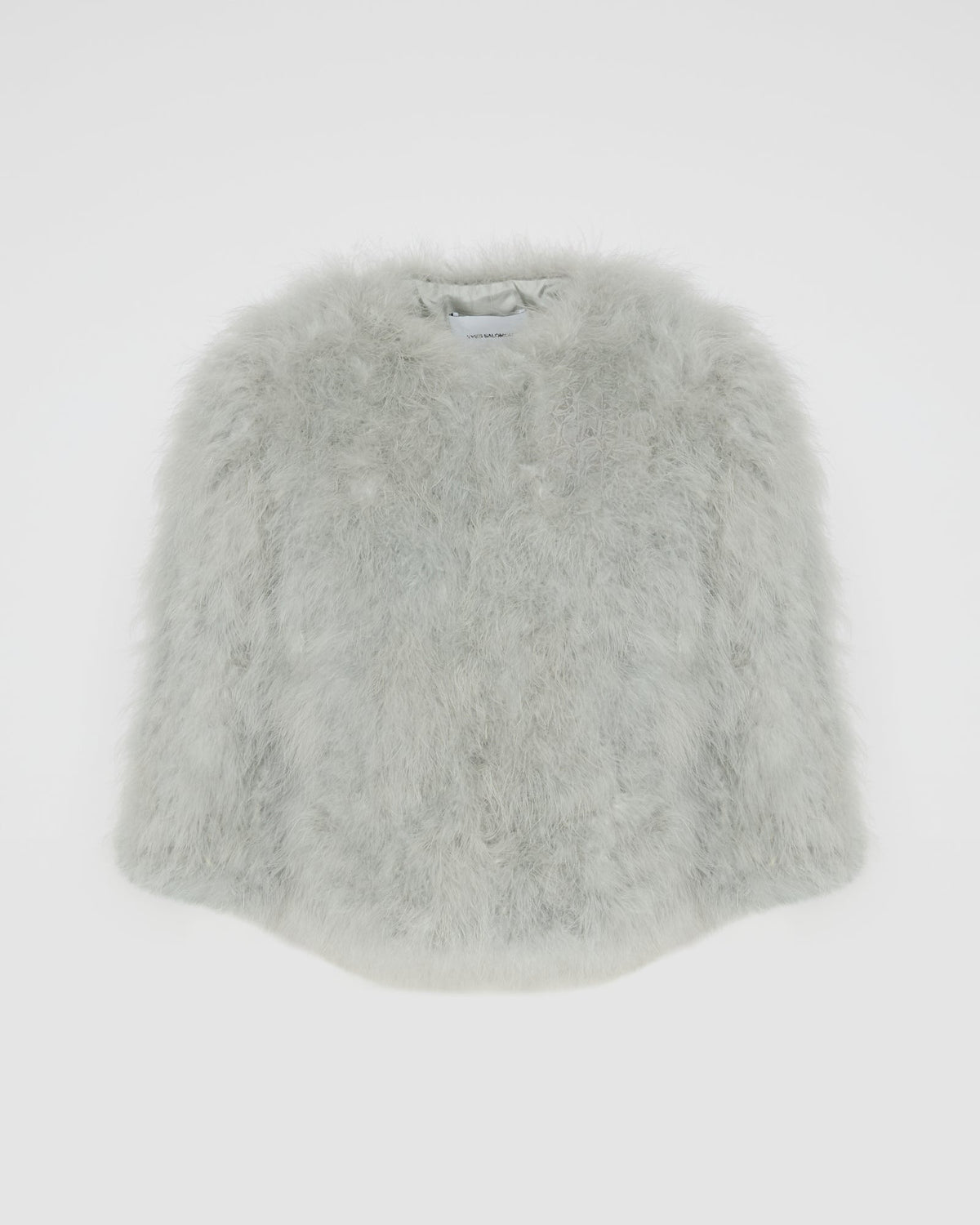 Short feather jacket