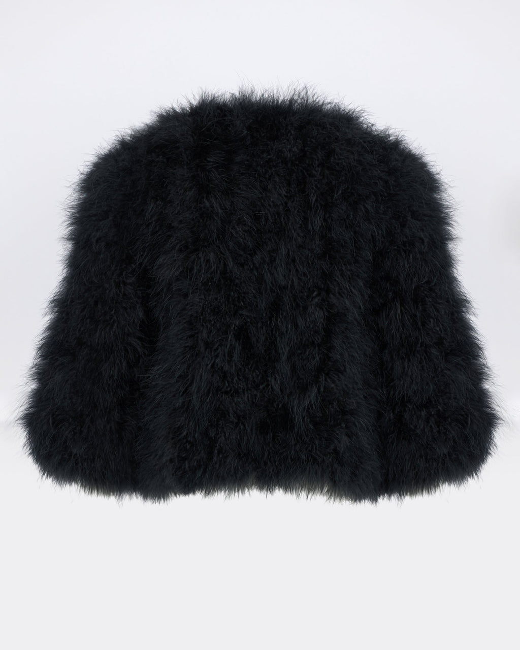 Short feather jacket