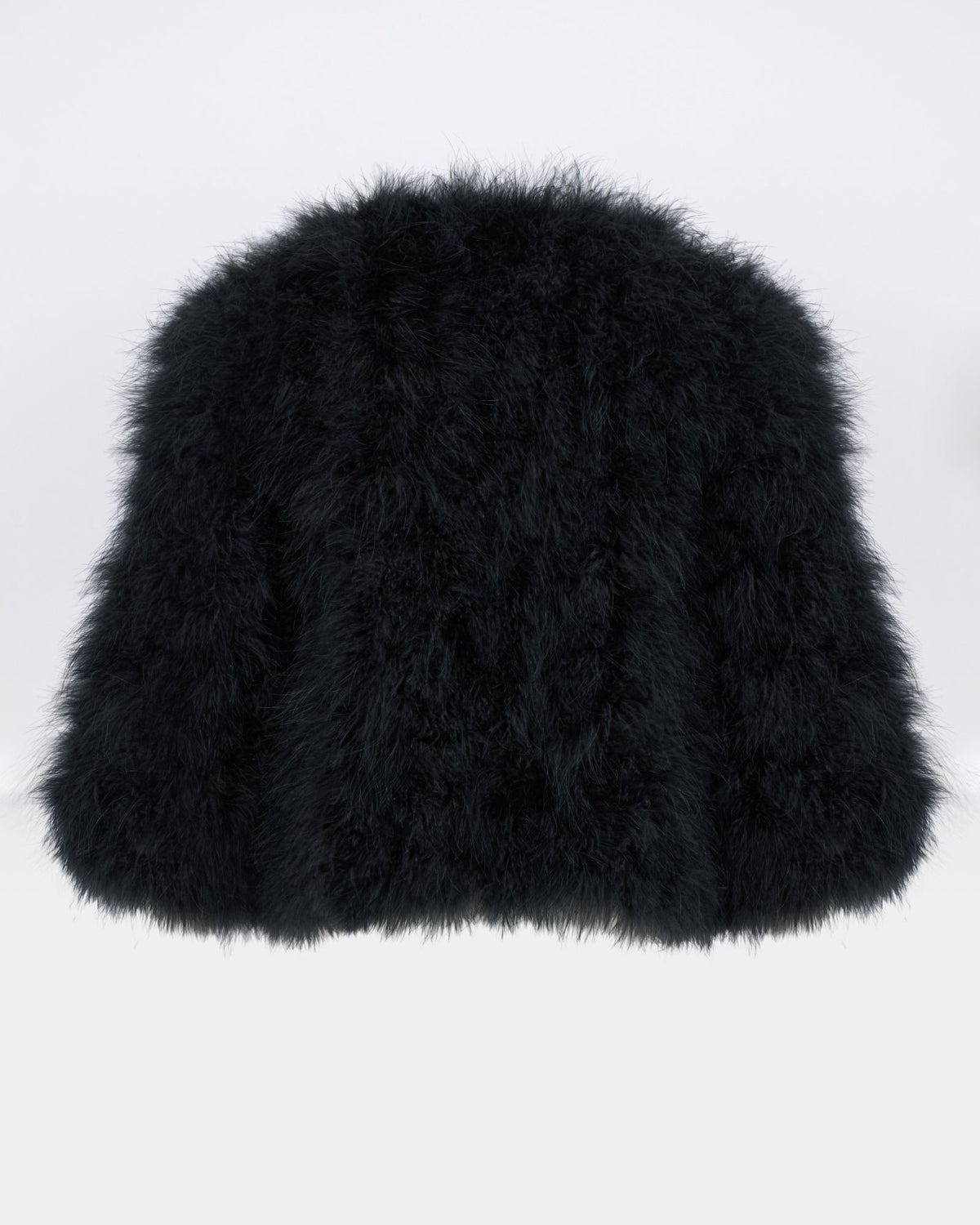Short feather jacket
