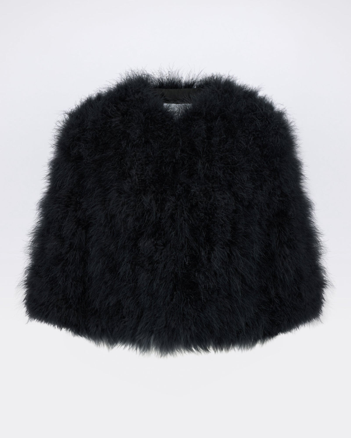 Short feather jacket