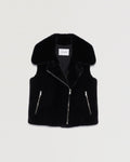 Short jacket in long-haired mink fur