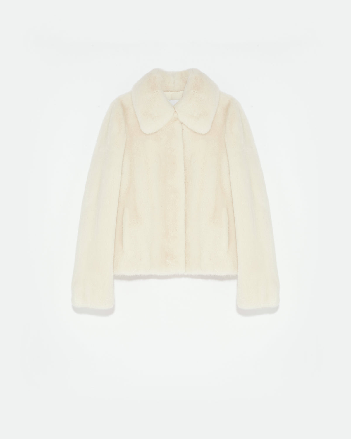 Short jacket in long-haired mink fur