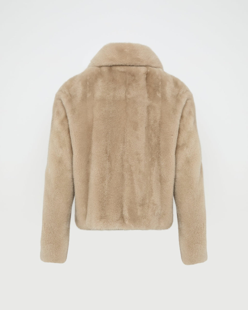 Short jacket in long-haired mink fur