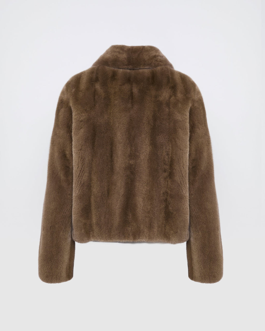 Short jacket in long-haired mink fur