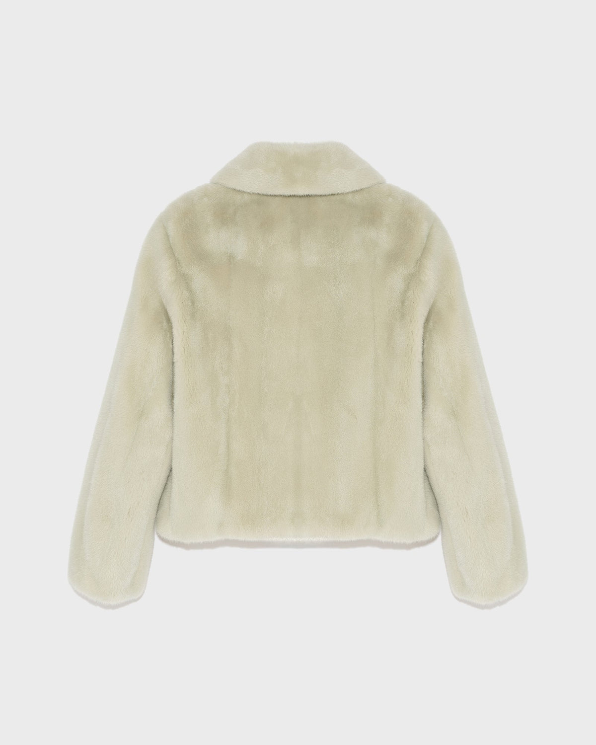 Short jacket in long-haired mink fur