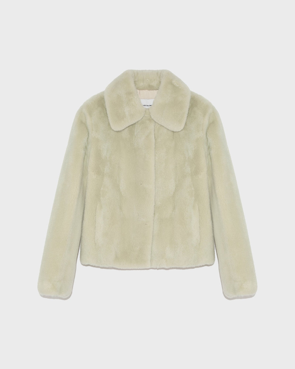 Short jacket in long-haired mink fur