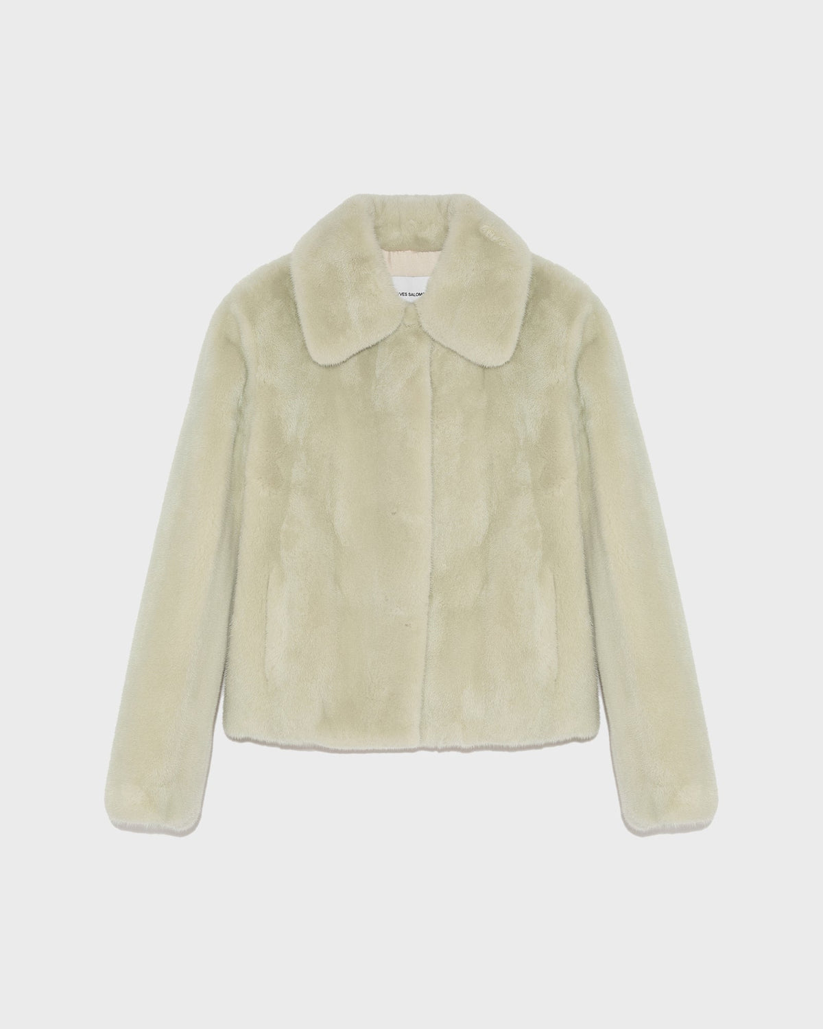 Short jacket in long-haired mink fur