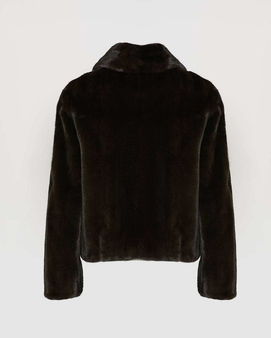 Short jacket in long-haired mink fur