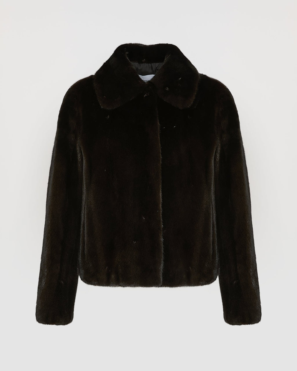 Short jacket in long-haired mink fur