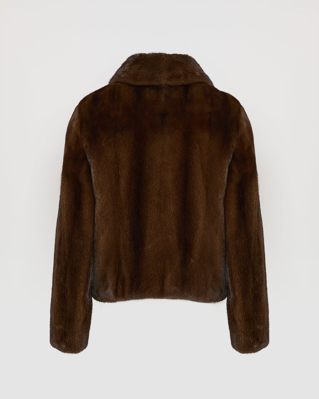 Short jacket in long-haired mink fur