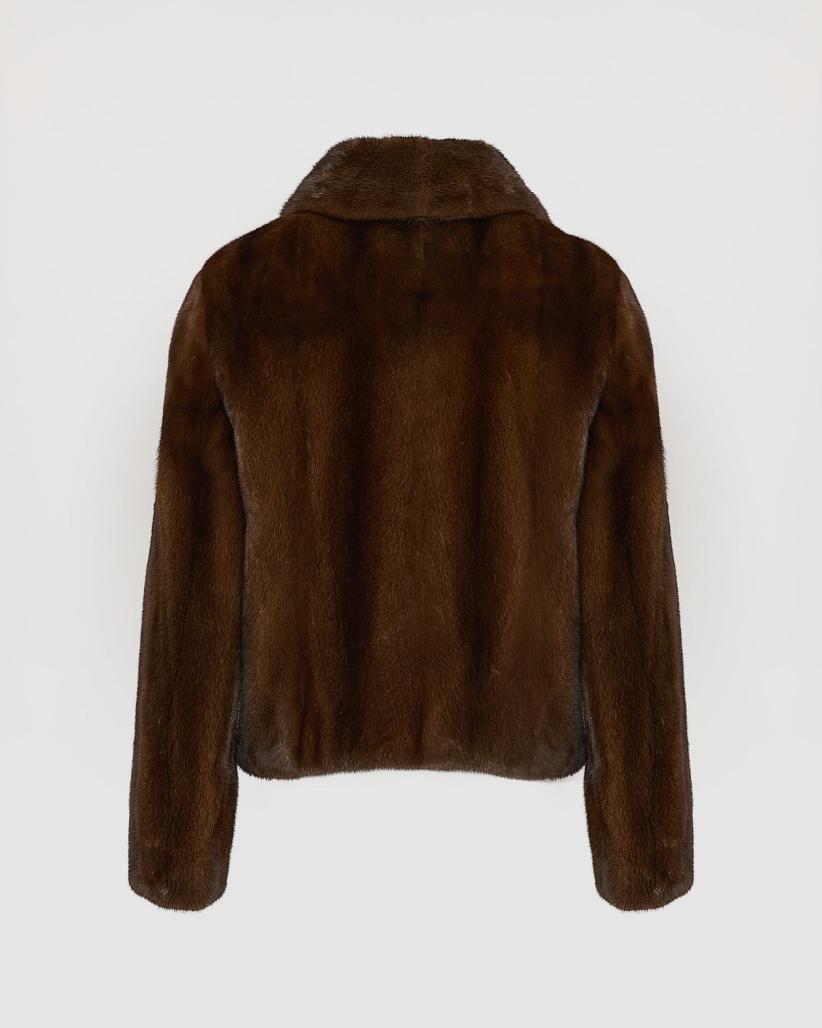 Short jacket in long-haired mink fur