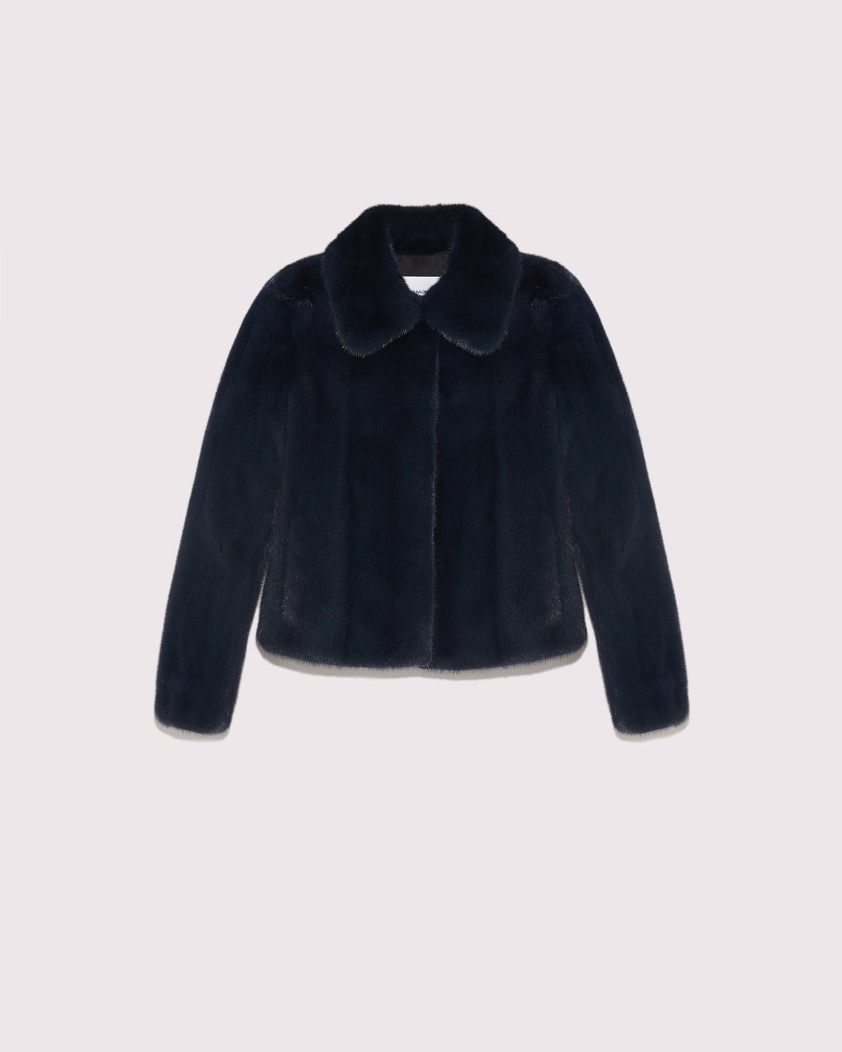 Short jacket in long-haired mink fur