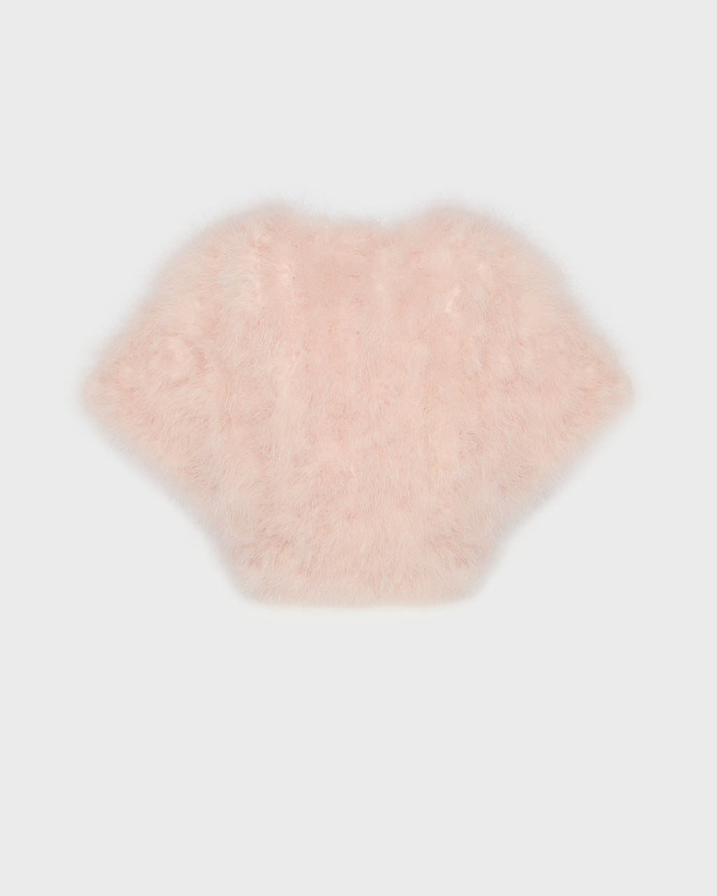 Cropped feather bolero