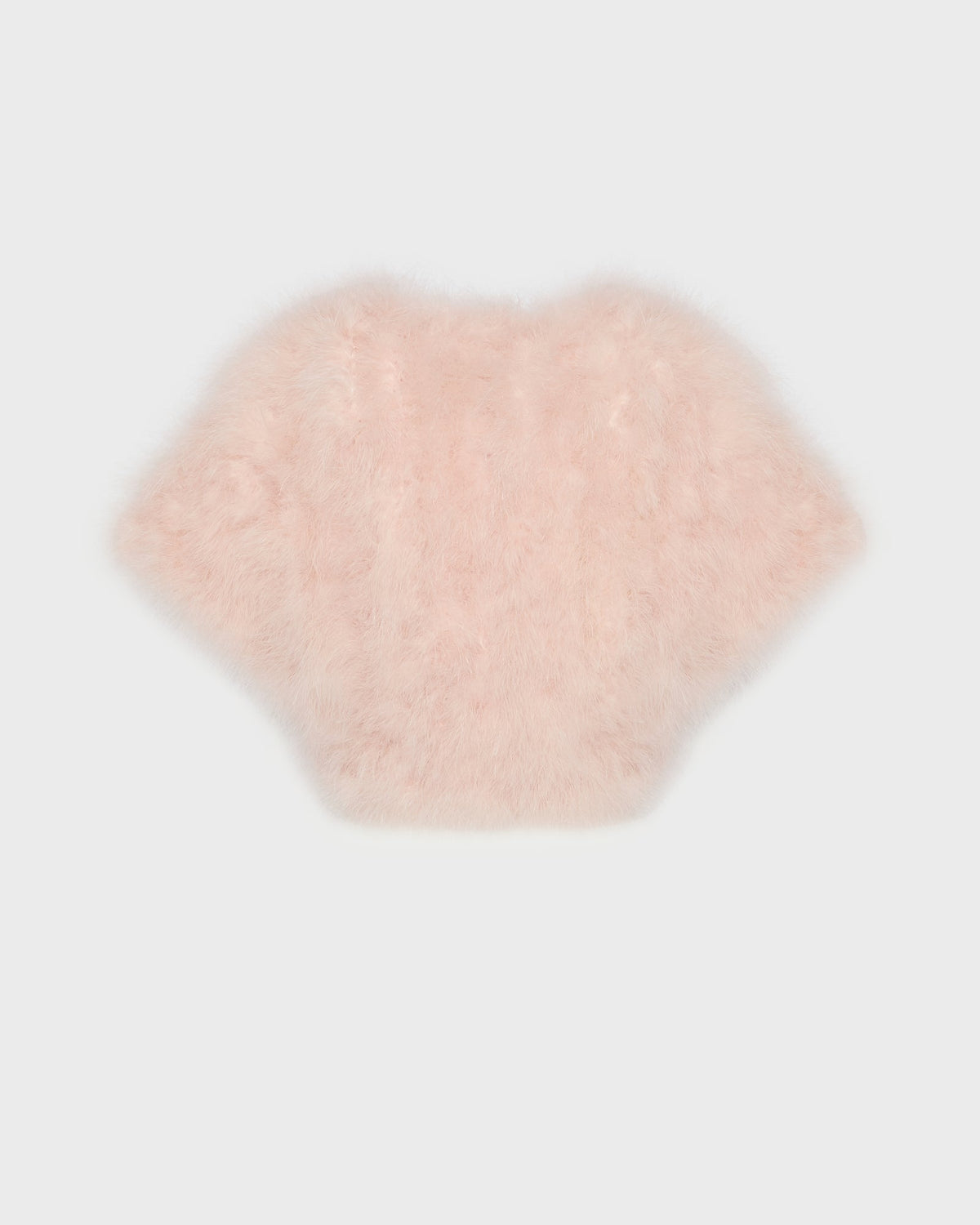 Cropped feather bolero