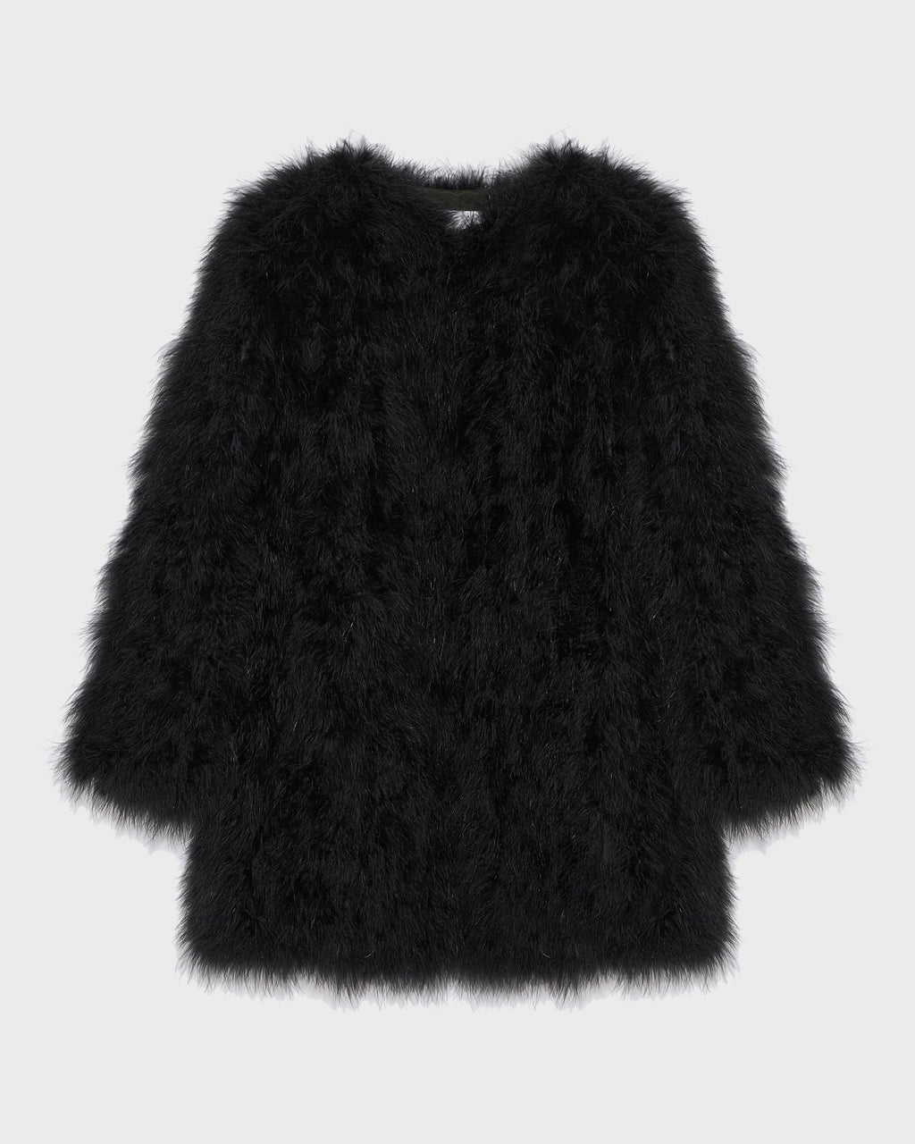 Long feather jacket