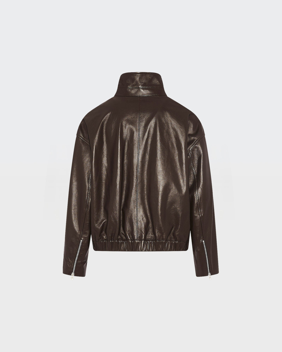Lamb leather blouson