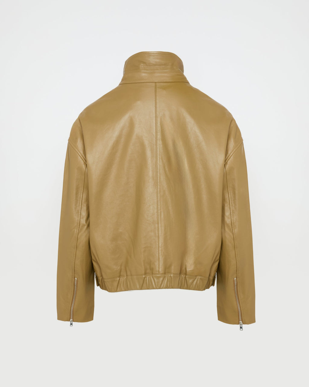 Lamb leather blouson
