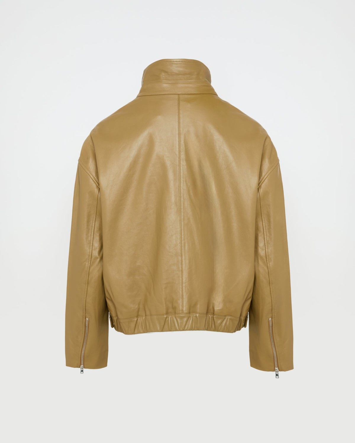 Lamb leather blouson