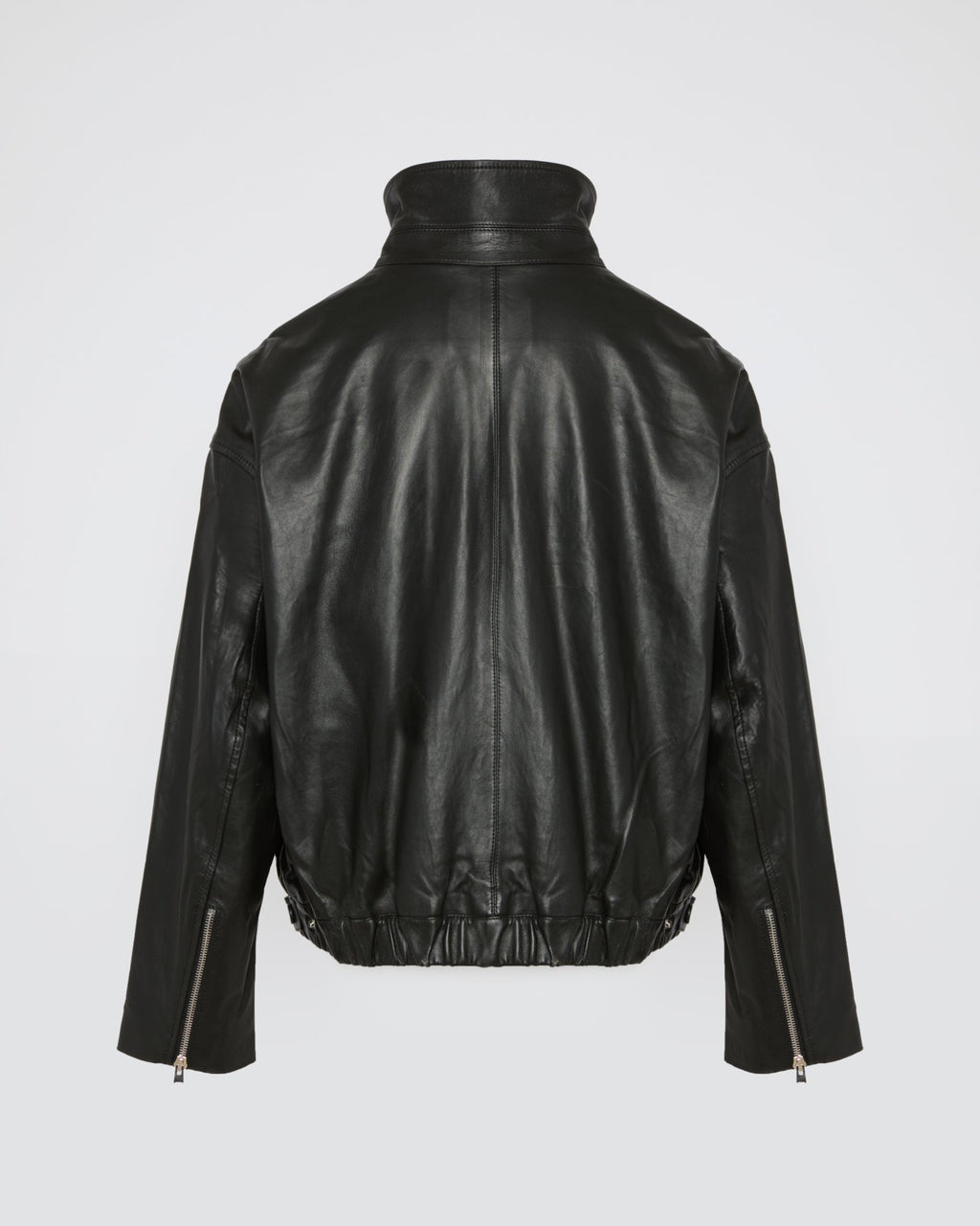 Lamb leather blouson