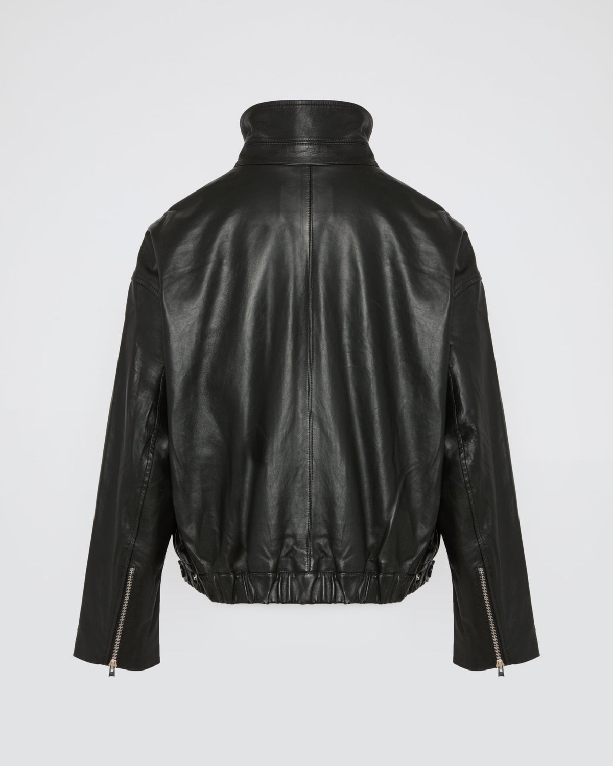 Lamb leather blouson