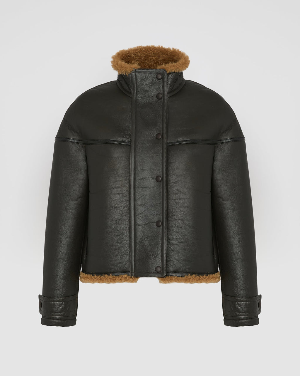 Gonfio merino cropped jacket