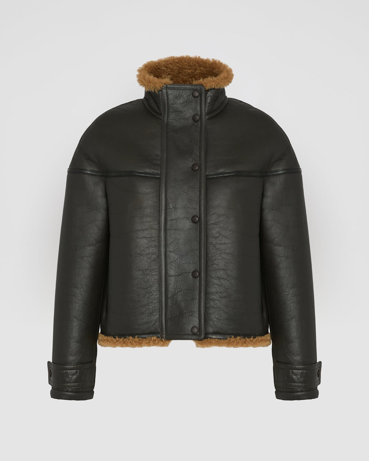Gonfio merino cropped jacket