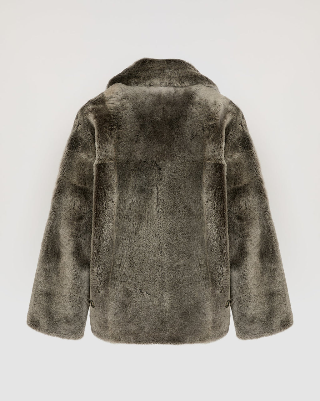 Shearling pea jacket