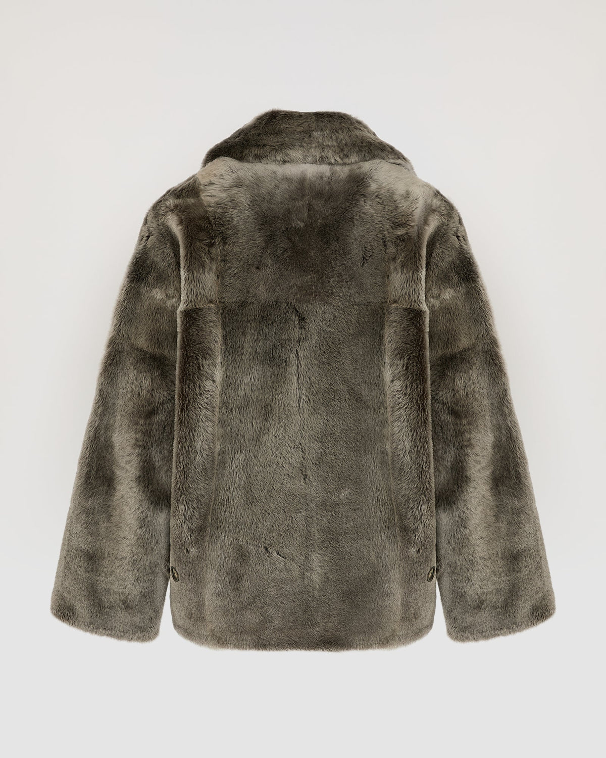 Shearling pea jacket